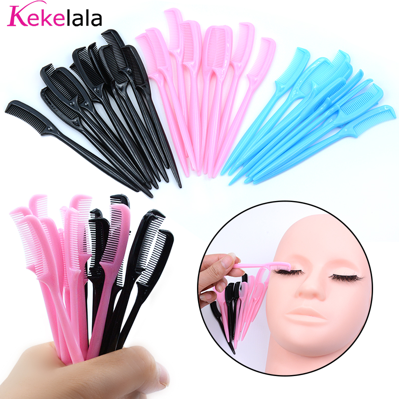 Eyelash Extension Wholesale - Kekelala 10PCS ขายส่ง Mini Eyelashes หวีขนาดเล็กน่ารักแปรงคิ้ว