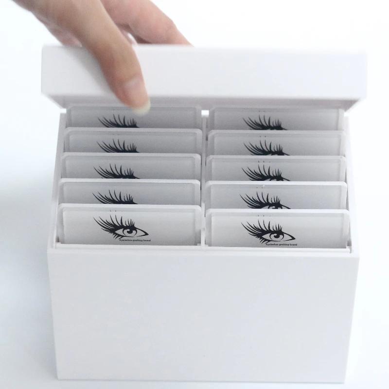 Eyelash Extension Wholesale - กล่องเก็บขนตาปลอมอะคริลิค 10 ชั้น สำหรับร้านเสริมสวย กล่องใส่ขนตาปลอม กล่องแพ็คเกจขนตาปลอม