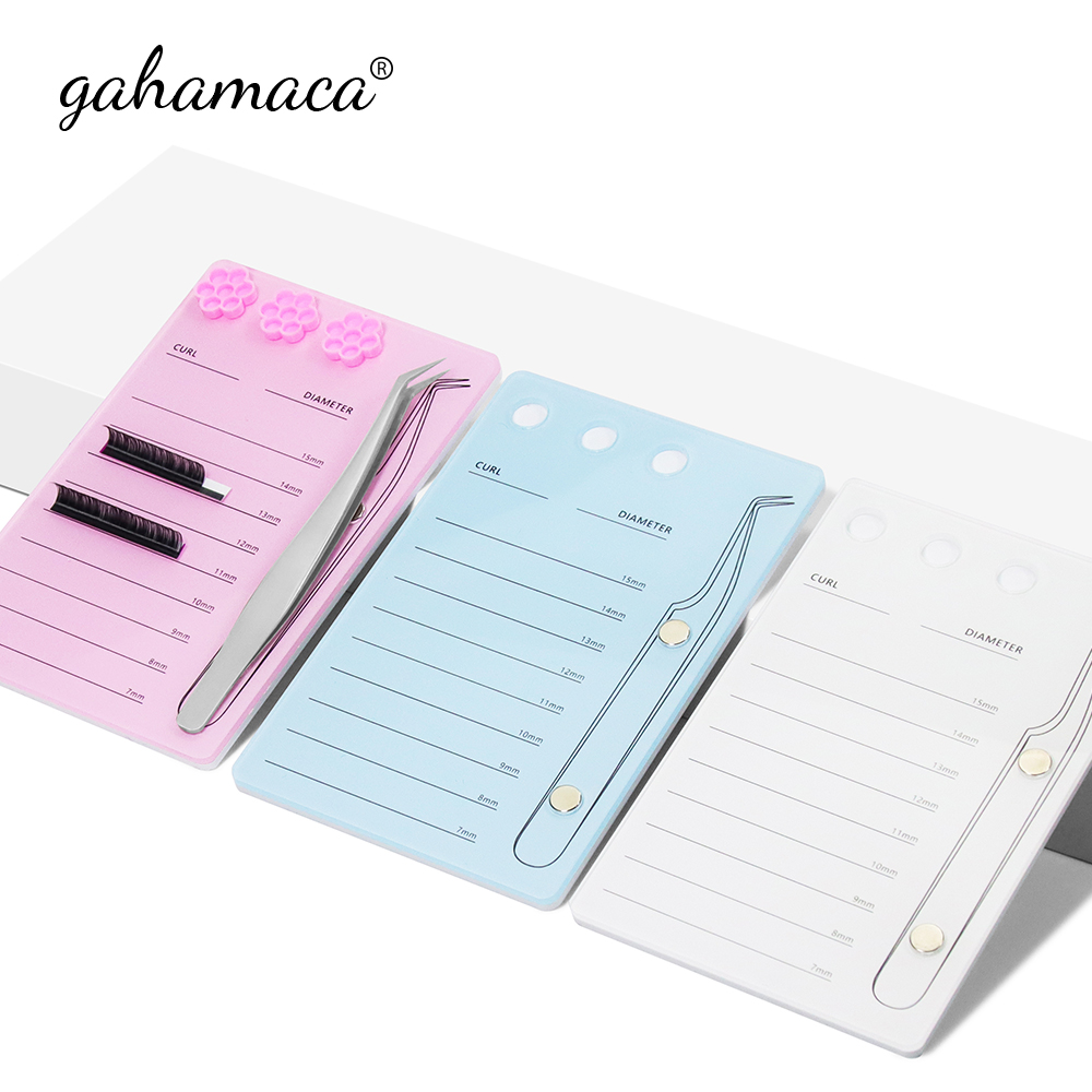 Gahamaca ที่วางขนตาแบบอะคริลิค - Eyelash Extension Repair บทวิจารณ์และราคา