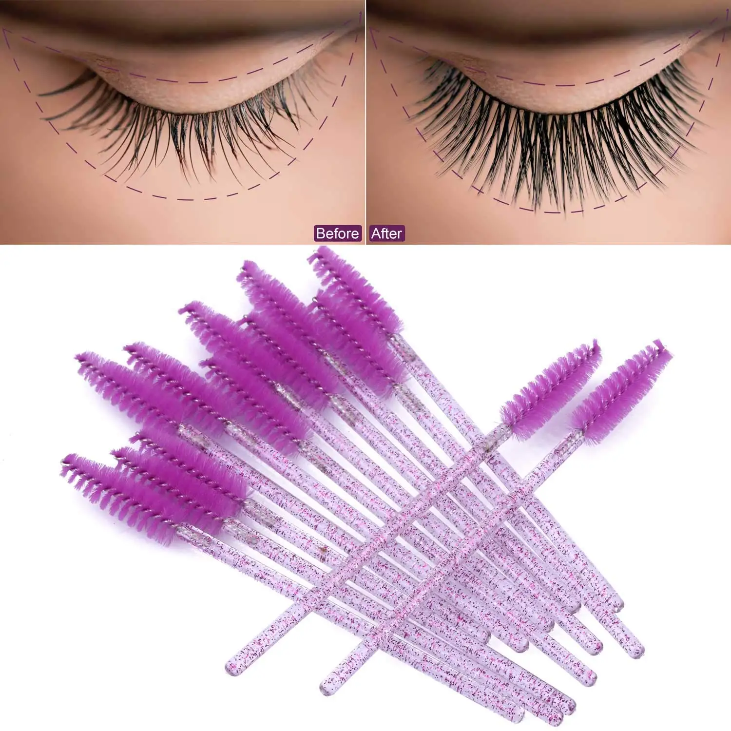 100/1000/2000pcs มาสคาร่าแบบใช - Eyelash Extension Wholesale บทวิจารณ์และราคา