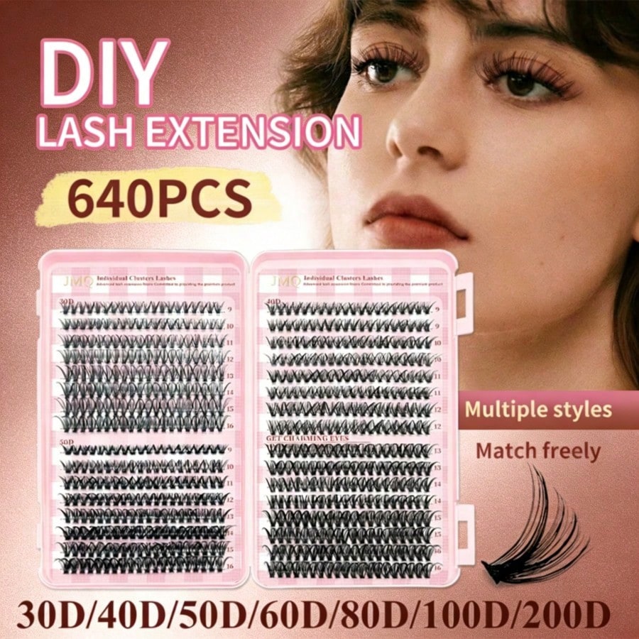ขนตาปลอมแบบช่อ DIY ปลายแหลม 60 - Eyelash Extension Volume บทวิจารณ์และราคา