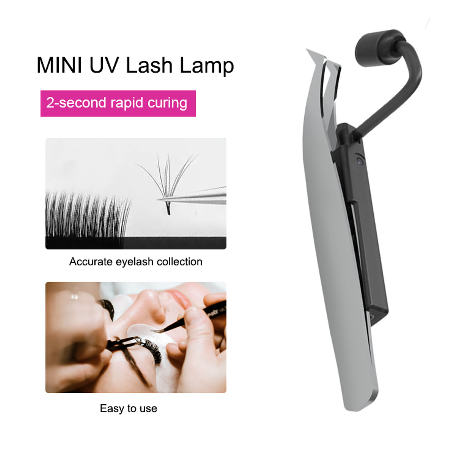 โคมไฟ LED สำหรับต่อขนตา 1W 395 - Eyelash Extension Repair บทวิจารณ์และราคา